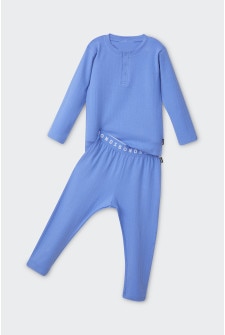 Kids Long Sleeve Pointelle Sleep Set