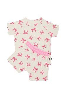 Kids Pointelle Short Sleeve Sleep Set