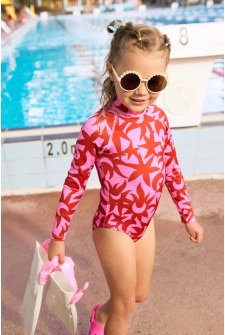 Kids Swim Long Sleeve One Piece
