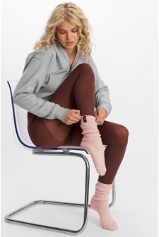 Womens Home Chunky Rib Crew Socks 1 Pack