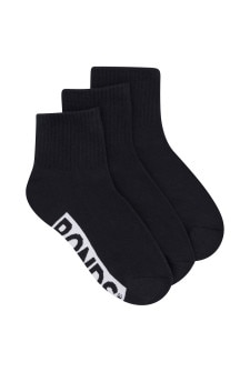 Womens Logo Cushioned Quarter Crew 3 Pack