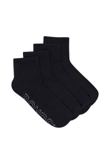 Mens Logo Lightweight Quarter Crew 4 Pack