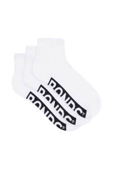 Mens Logo Cushioned Quarter Crew 3 Pack