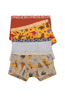 Bonds X Jurassic Park Boys Trunk 4 Pack
