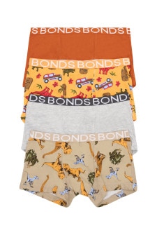 Bonds X Jurassic Park Boys Trunk 4 Pack