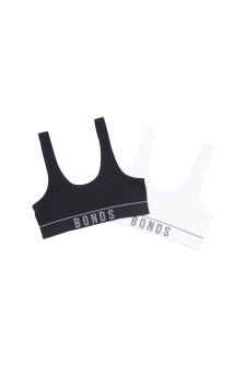 Girls Retro Rib&trade; Tank Crop 2 Pack