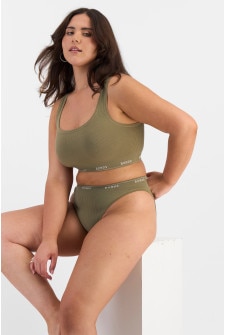 Originals Viscose Bamboo Rib Crop