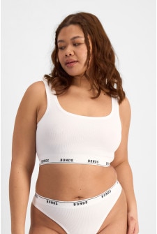 Originals Viscose Bamboo Rib Crop