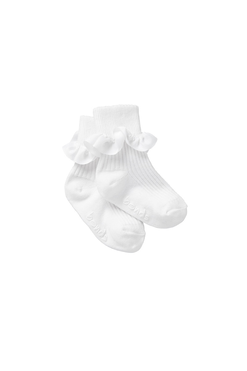 BONDS Baby Party Cuff Sock | RYUR1N | White
