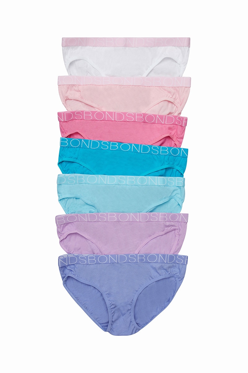 Bonds Girls Bikini 7 Pack, Girls Underwear