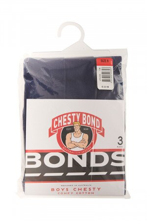 Boys Bonds 6 Pack Chesty Iconic Brand Blue White Singlet Tank Top All Day UYG33W