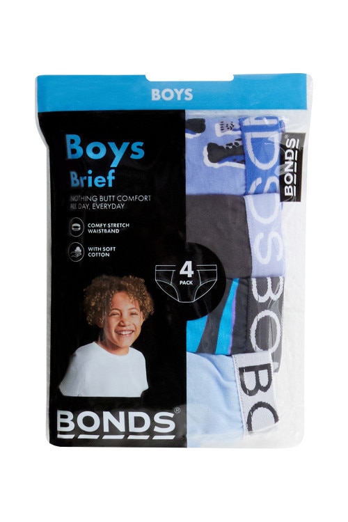 Boys Brief 4 Pack