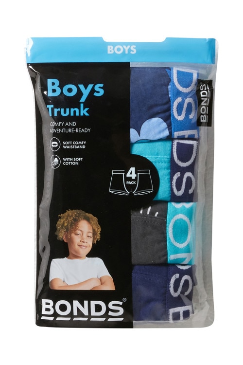 Boys Trunk 4 Pack