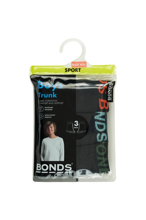 Boys Trunk Sport 3 Pack