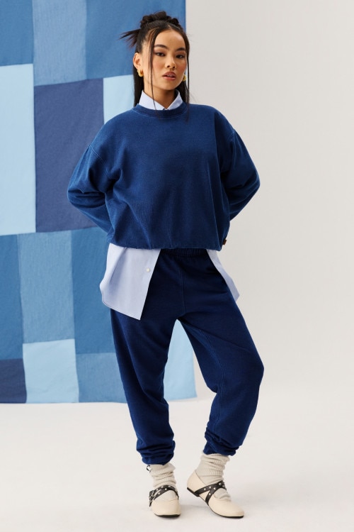 Denim Wash Skinny Trackie