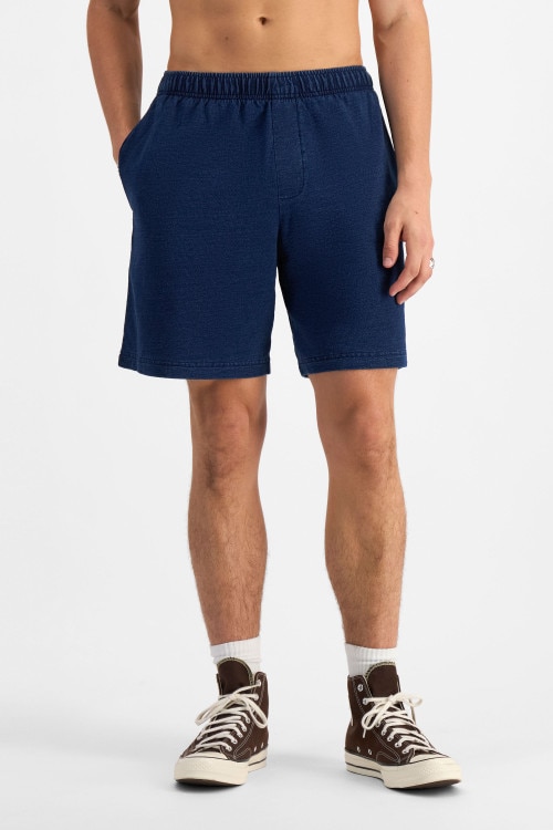 Denim Wash Sweats Short