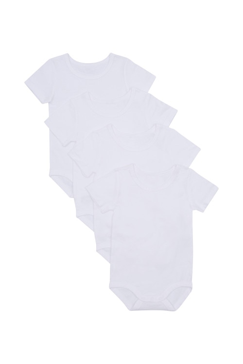 Everyday Short Sleeve Bodysuit 4 Pack