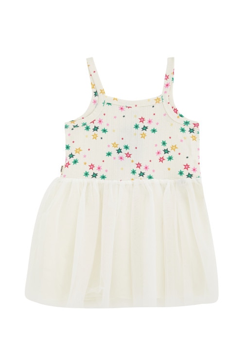 Girls Christmas Pointelle Tutu Dress