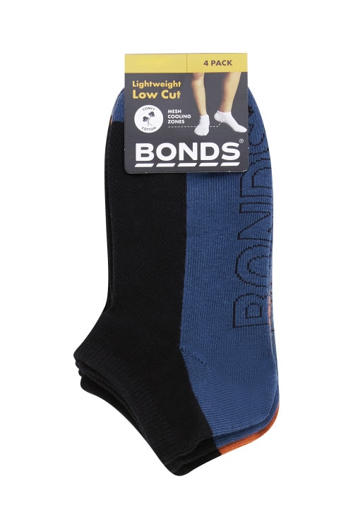 Kids Logo Light Low Cut Socks 4 Pack