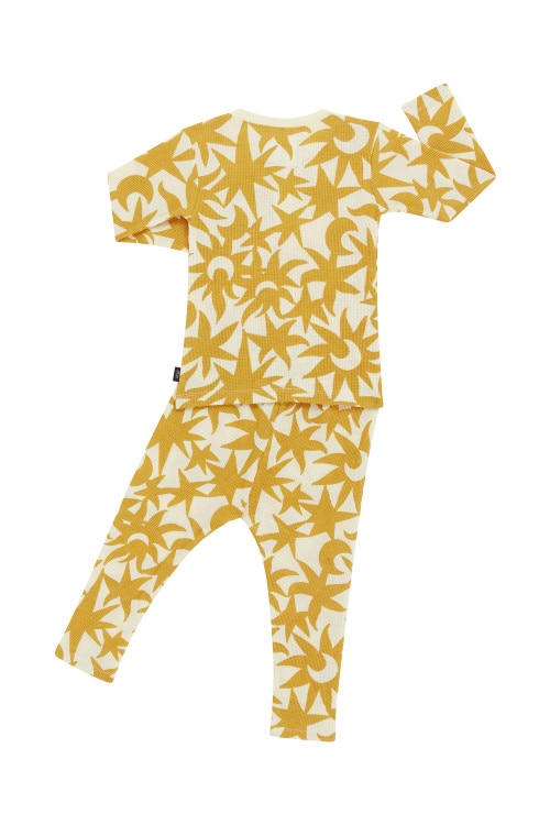 Kids Long Sleeve Waffle Sleep Set