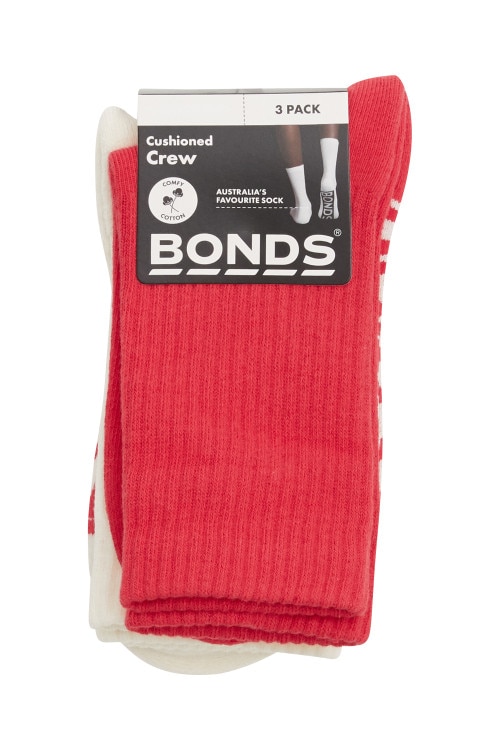 Logo Cushioned Crew 3 Pack