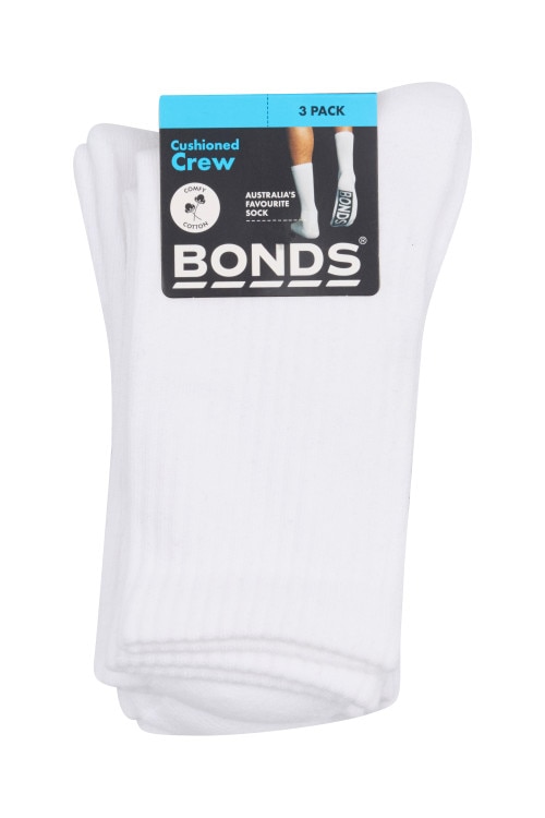 Mens Logo Cushioned Crew 3 Pack