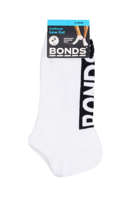 Mens Logo Cushioned Low Cut 3 Pack