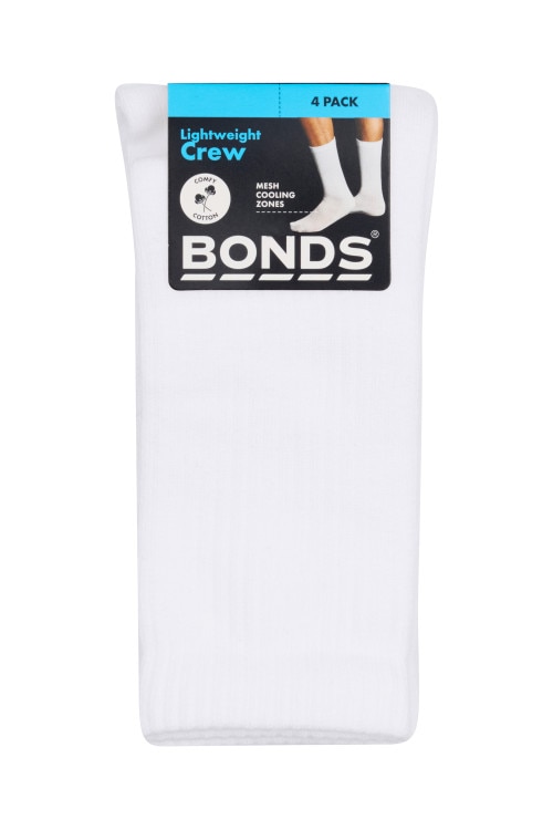 Mens Logo Lightweight Crew 4 Pack