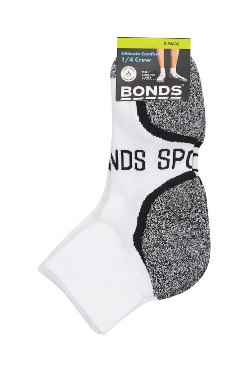Mens Ultimate Comfort 1/4 Crew 3 Pack