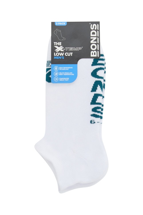 Mens X-Temp Low Cut Socks 3 Pack