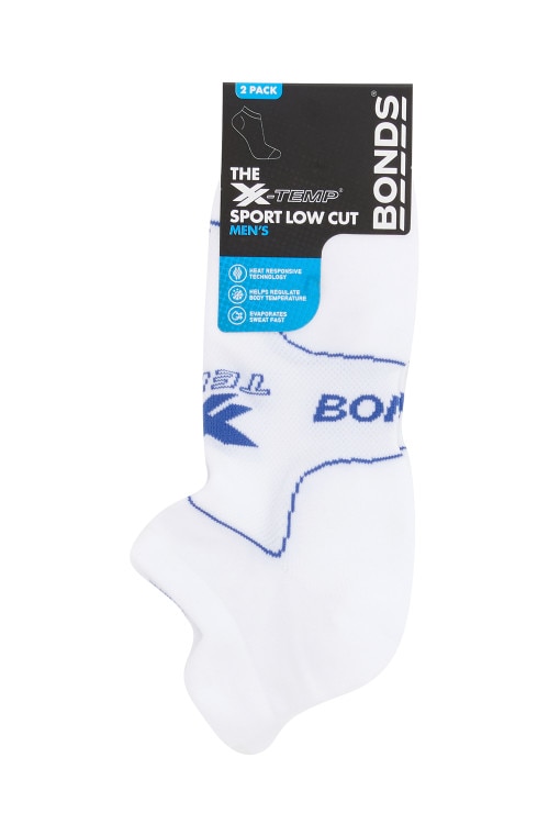 Mens X-Temp Sport Low Cut Socks 2 Pack