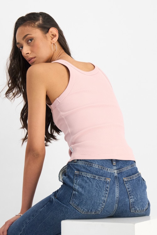 Organics Cotton Rib Scoop Tank