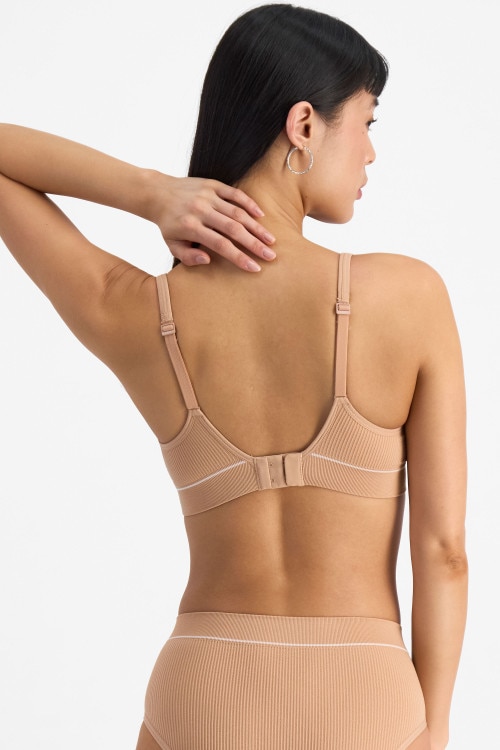 Retro Rib&trade; Seamless Wirefree Bra