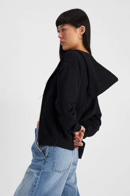 Sweats Cotton Zip Hoodie