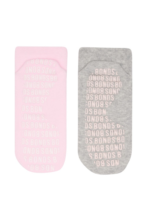 Womens Grip Low Cut Socks 2 Pack