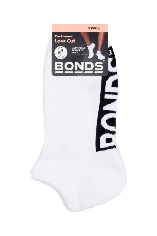 Womens Logo Cushioned Low Cut 3 Pack