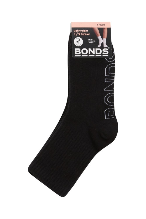 Womens Logo Light 1/2 Crew 4 Pack