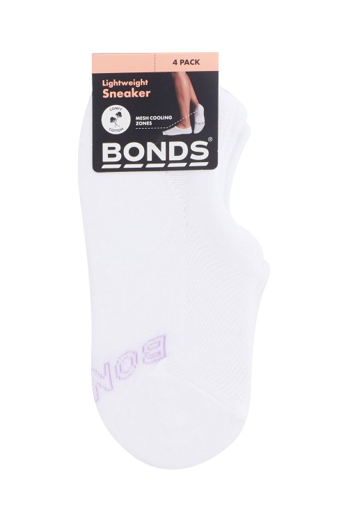 Womens Logo Light Sneaker Socks 4 Pack