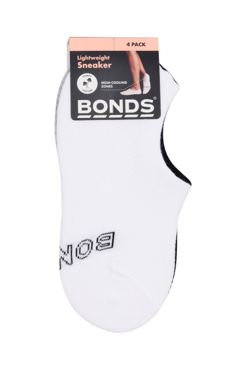 Womens Logo Light Sneaker Socks 4 Pack