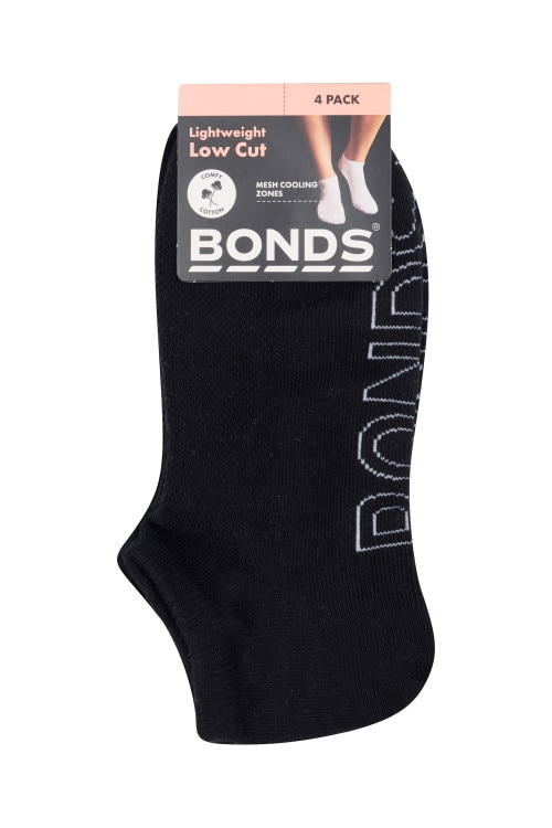 Womens Logo Lightweight Low Cut 4 Pack