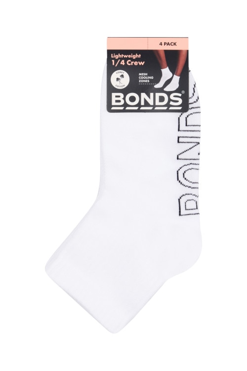 Womens Logo Lightweight Quarter Crew 4 Pack