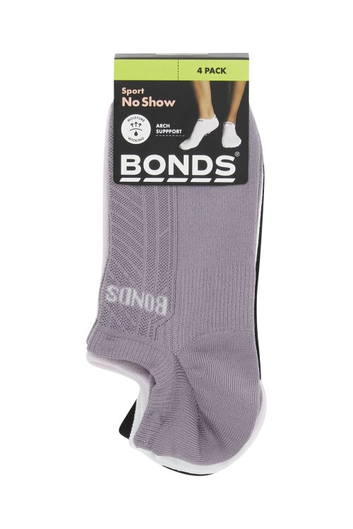 Womens Play It Cool No Show Socks 4 Pack