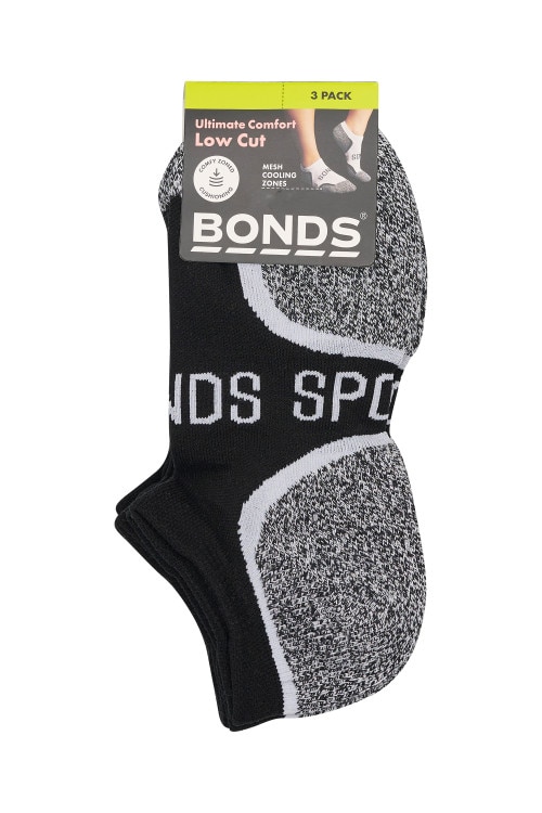 Womens Ultimate Comfort Low Cut 3 Pack