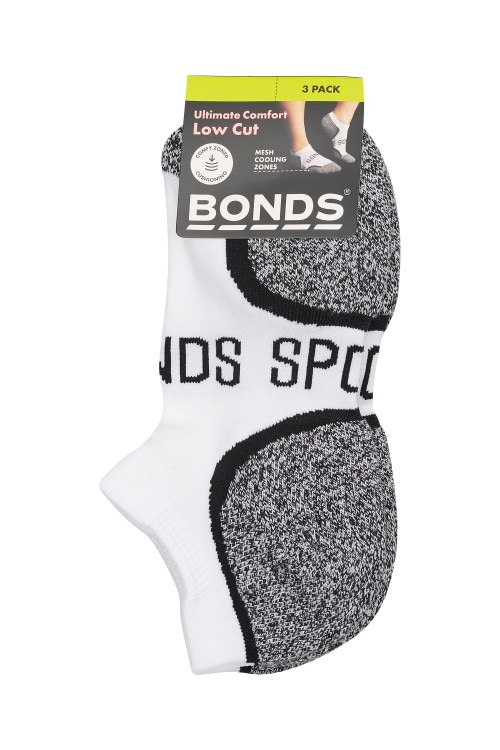 Womens Ultimate Comfort Low Cut 3 Pack