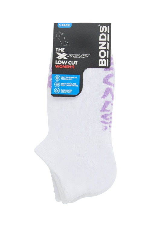 Womens X-Temp Low Cut Socks 3 Pack