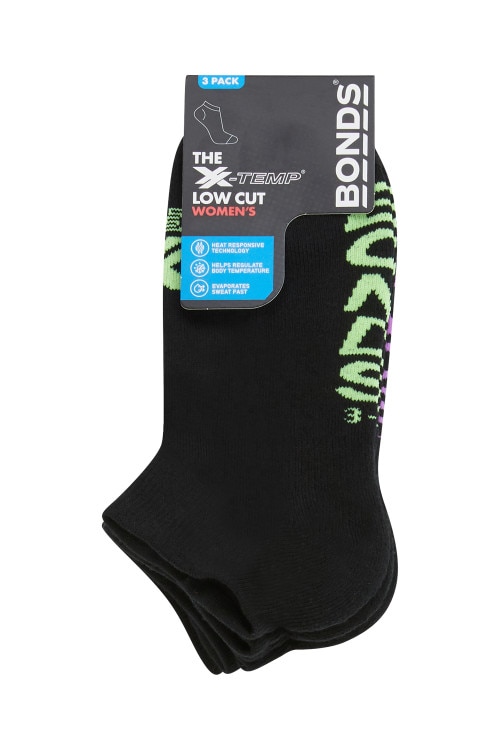 Womens X-Temp Low Cut Socks 3 Pack