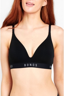 Bonds Originals Wirefree Tee Shirt Bra Black