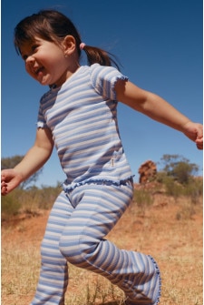 Kids Rib Frill Tee