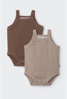 Newbies Rib Singlet Suit 2 Pack