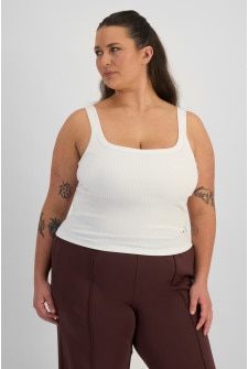 Square Neck Rib Support Tank